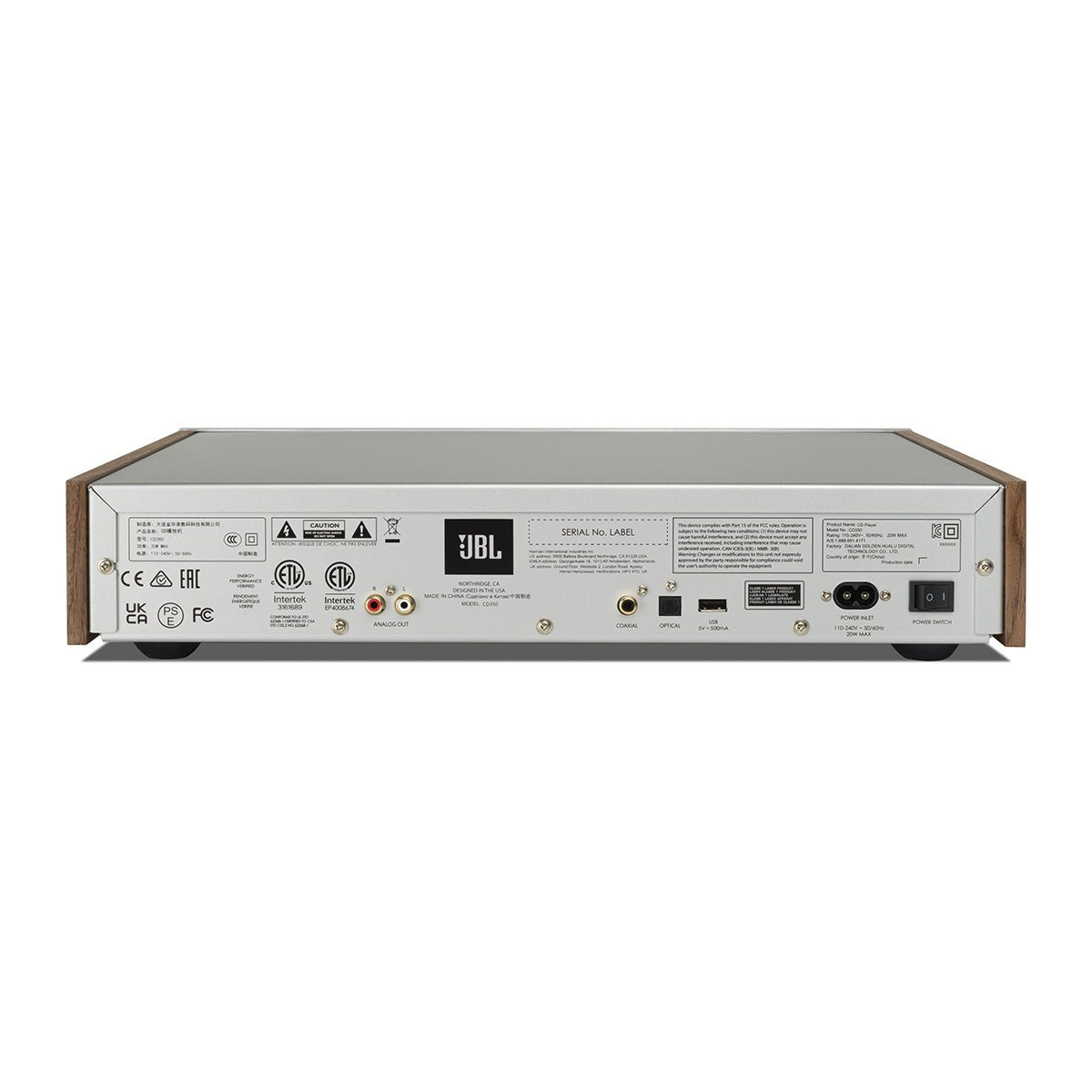 JBL CD350 CD Player - Walnut