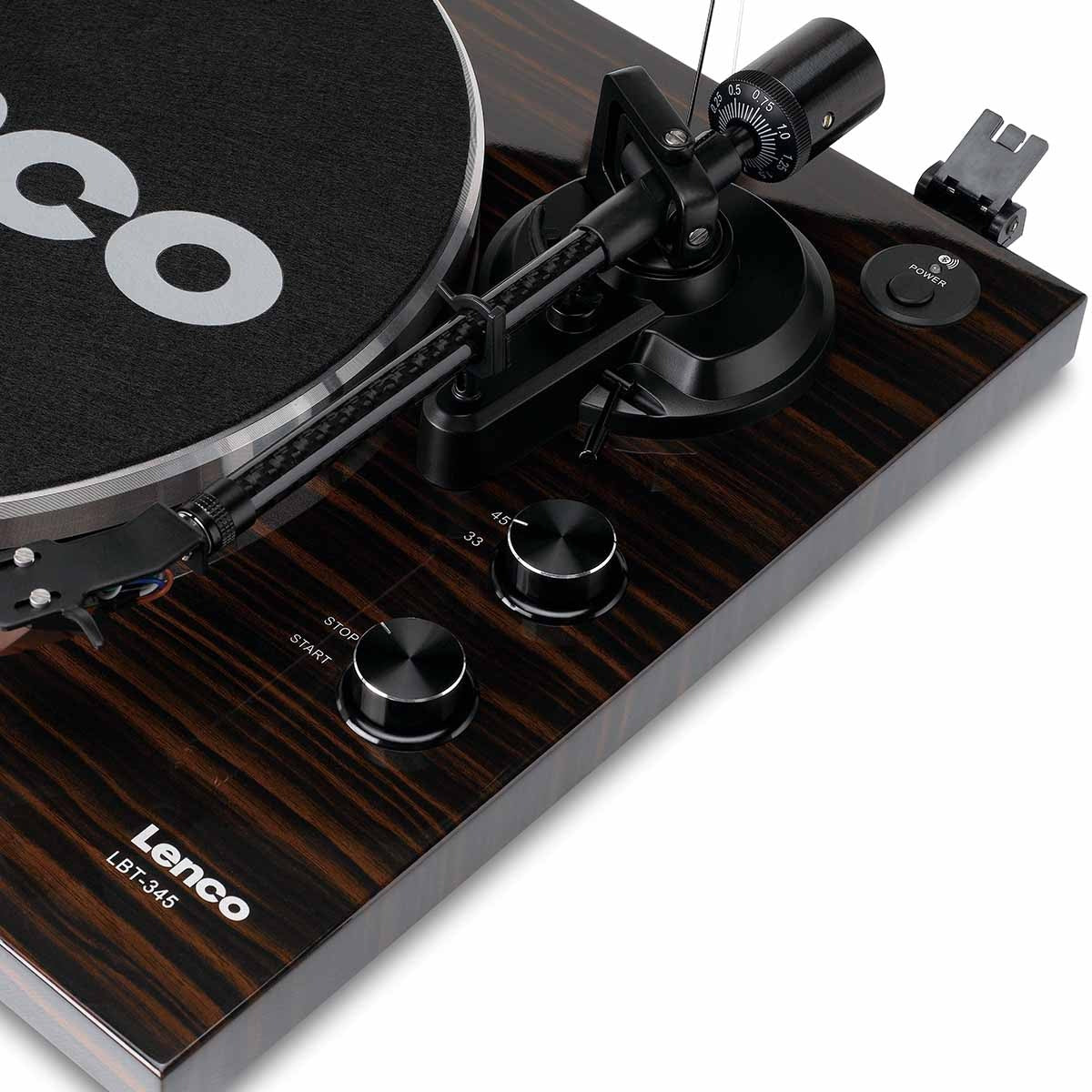 Lenco LBT-345 Bluetooth Turntable w/ Ortofon 2M Red