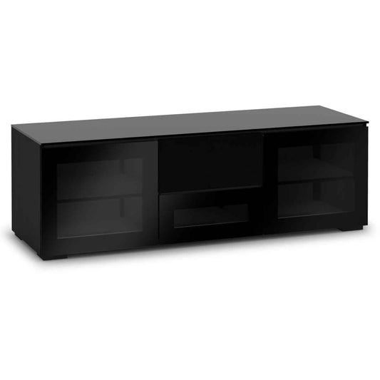 Salamander Designs Oslo 236 Triple-Width AV Cabinet w/ Center Speaker Opening - Black Glass