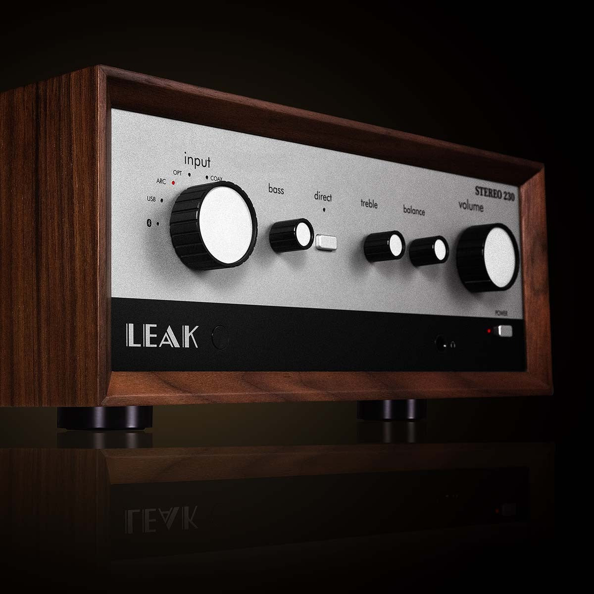 Leak Audio Stereo 230 Integrated Amplifier - Walnut