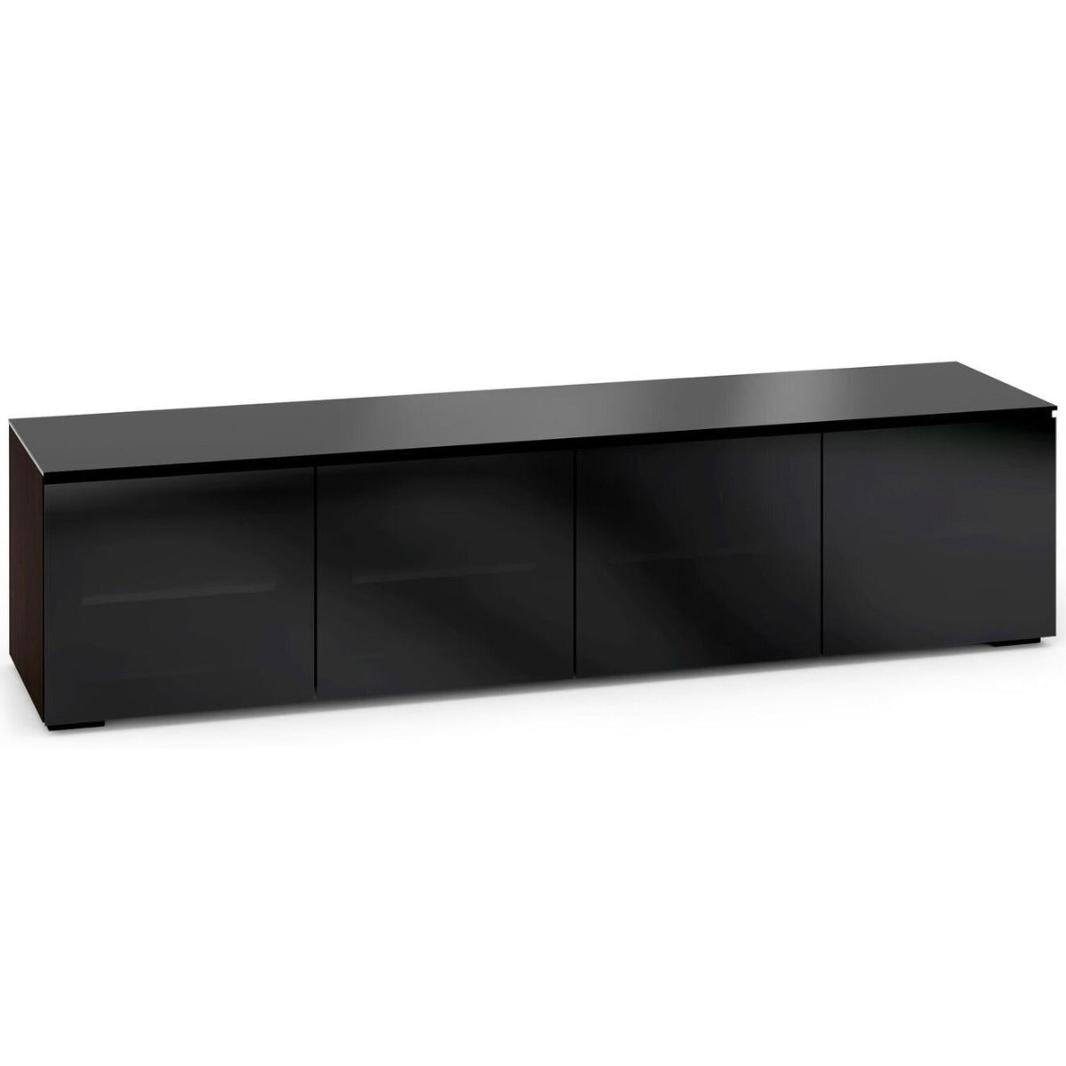 Salamander Designs Oslo 247 Quad-Width AV Cabinet - Wenge / Smoked Glass