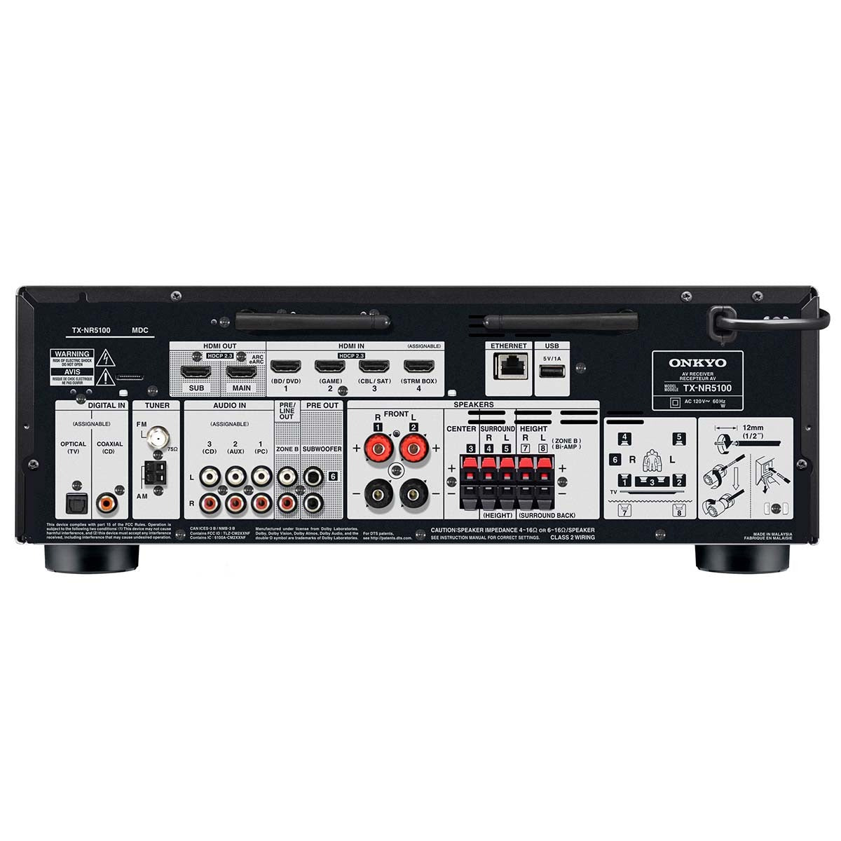 Onkyo TX-NR5100 7.2 Channel Home Theater Receiver