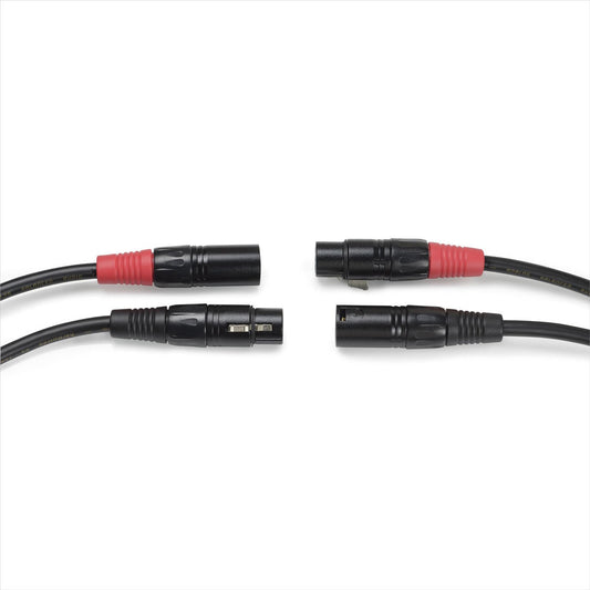 Transparent OPEN BOX HWBL18 Hardwired Balanced Interconnect - 18 Inches - Pair - A Grade