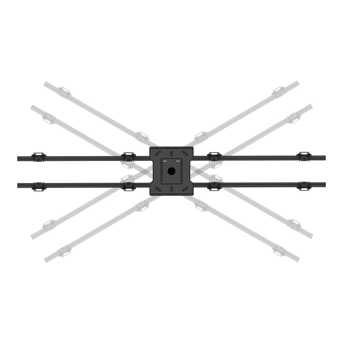 Kanto CM600B4B Back-to-Back Quad Screen TV Ceiling Mount for Four 40” to 45” TVs