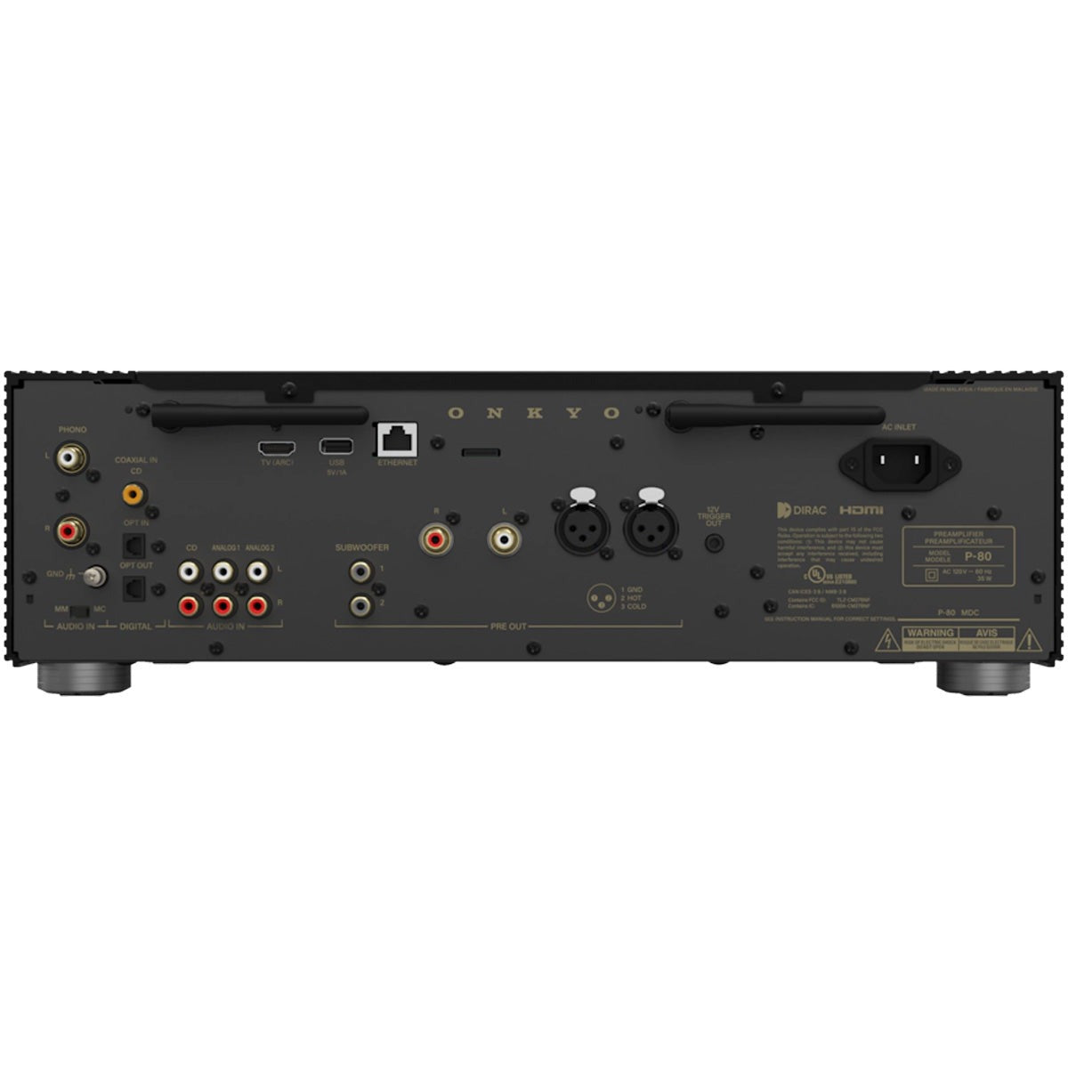 Onkyo Icon P-80 2-Channel HiFi Network Preamplifier