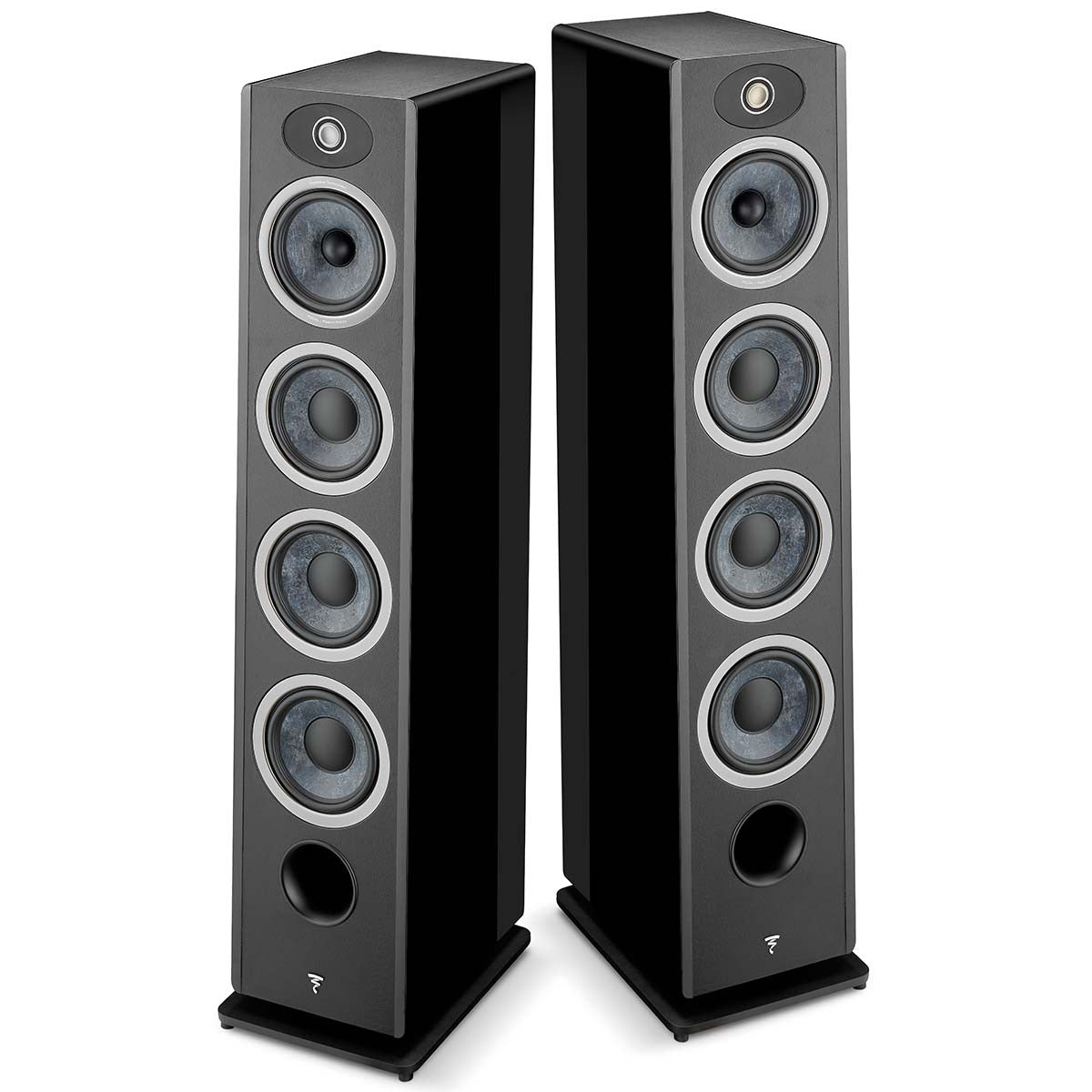 Focal Omada N3 Floor Standing Speaker Black High Gloss - Each