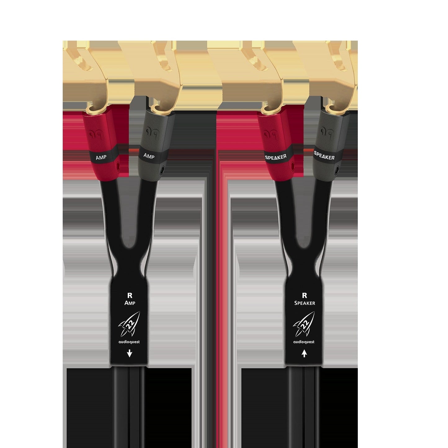 AudioQuest Rocket 22 Full-Range Speaker Cable w/ SureGrip 300 Connectors