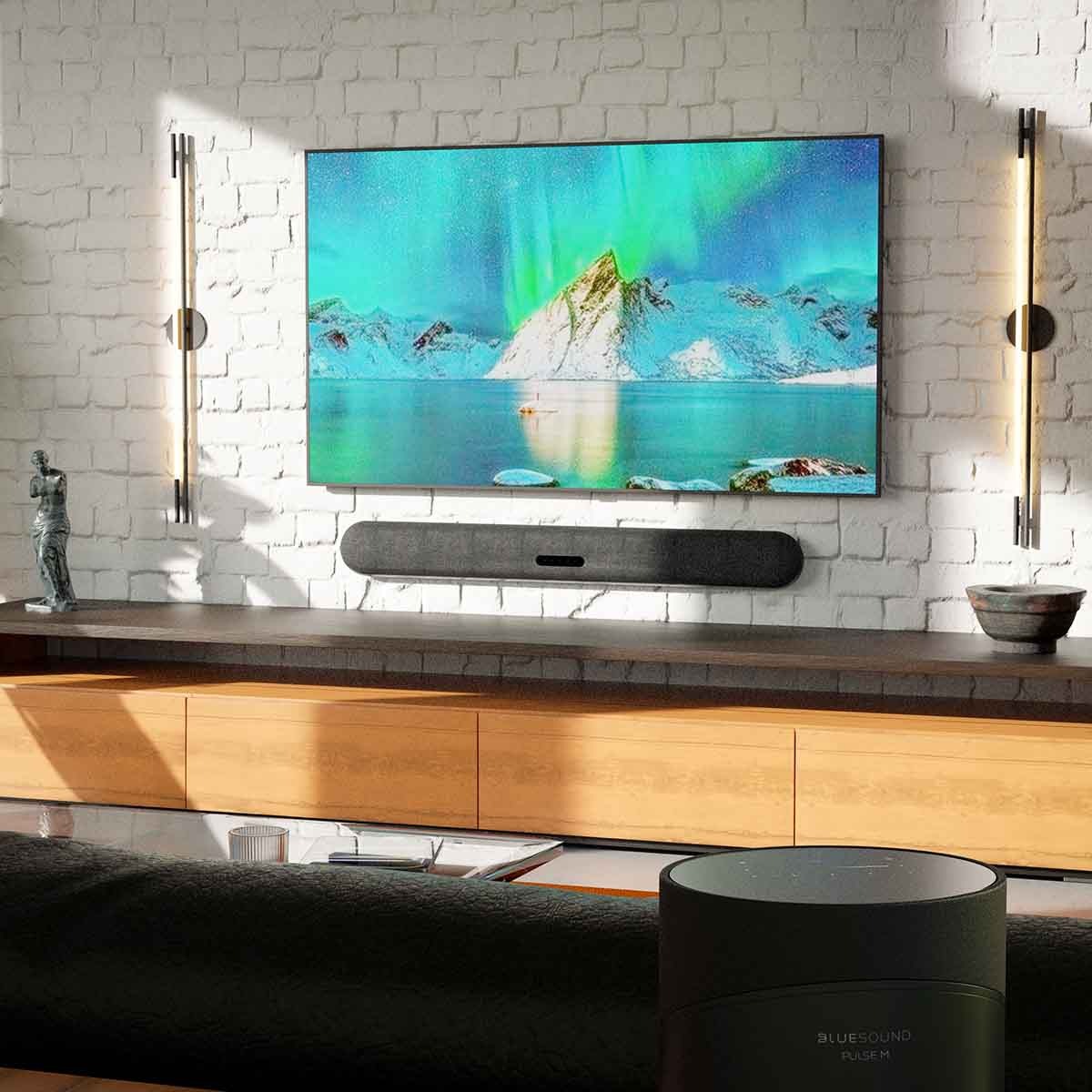 Bluesound Pulse Cinema Multi-Room Streaming Soundbar - Black