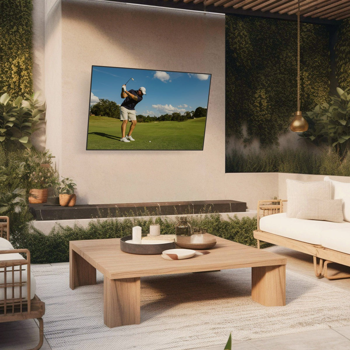 Kanto TE300SG Extendable Tilting Outdoor Weatherproof Locking TV Wall Mount for 45” to 100” TVs