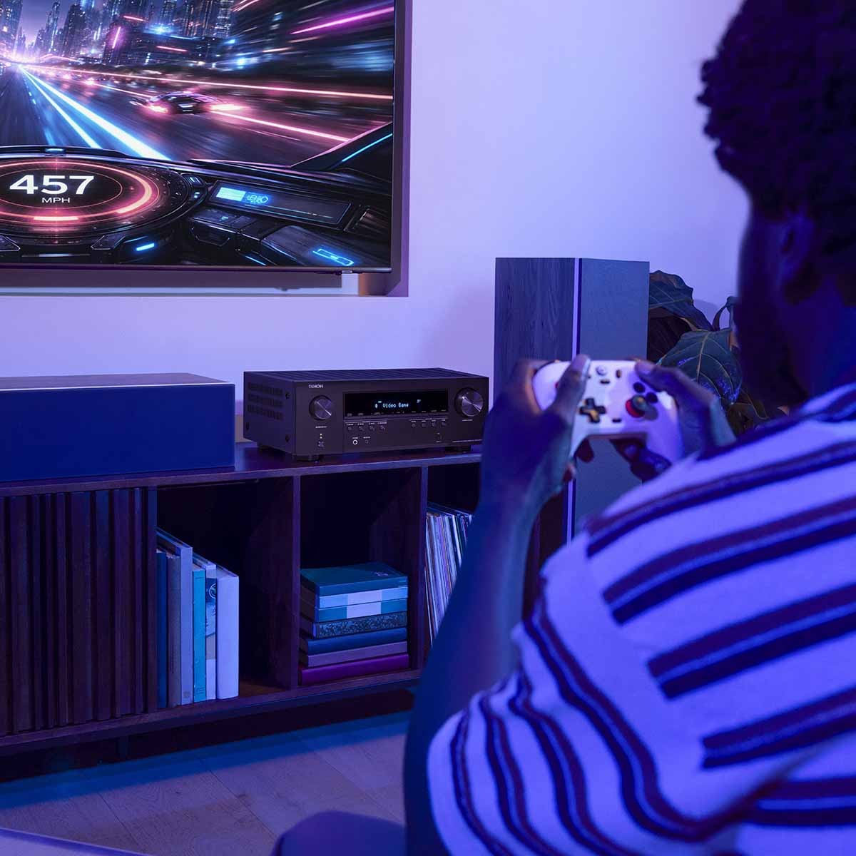 Denon AVR-S980H 7.2 Ch. 90W 4K/8K Dolby Atmos AV Receiver Powered by HEOS
