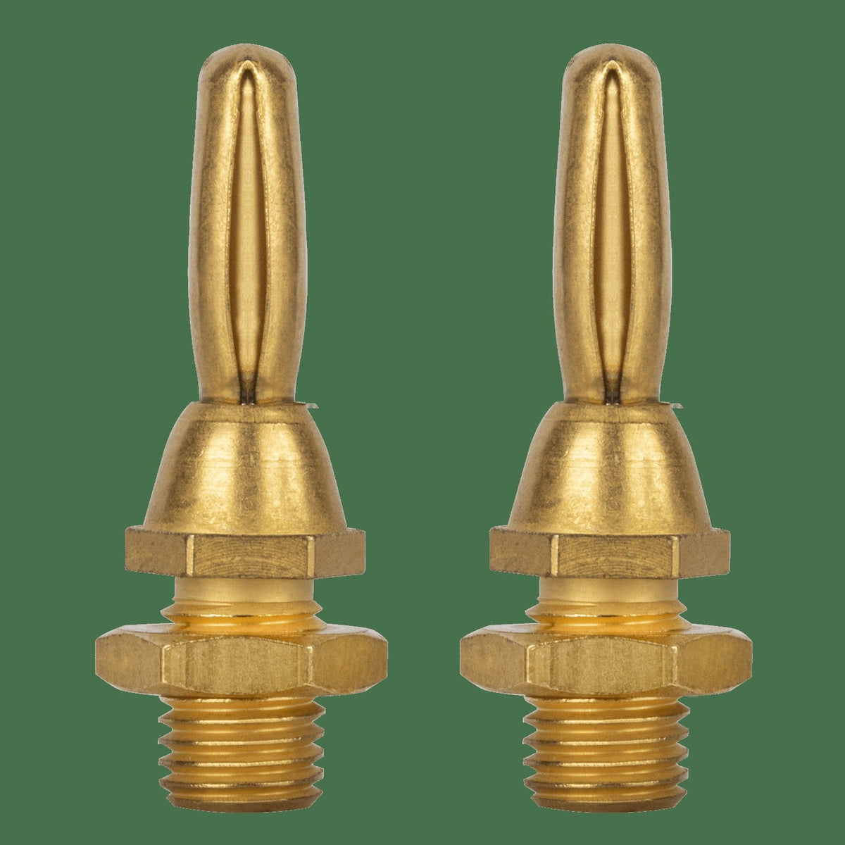 AudioQuest 1002 Banana Connectors – Compatible with Standard Banana Jacks (Supports wire up to 9 AWG)