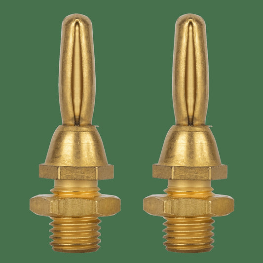 AudioQuest 1002 Banana Connectors – Compatible with Standard Banana Jacks (Supports wire up to 9 AWG)