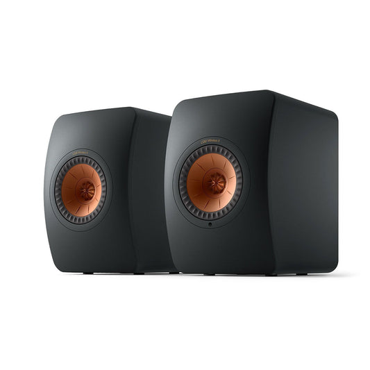 KEF OPEN BOX LS50 Wireless II High Resolution Music System - Carbon Black - Pair - A Grade