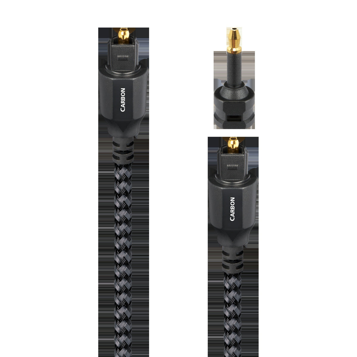 AudioQuest Carbon Optical Toslink Fiber-Optic Cable + Mini-Adaptor