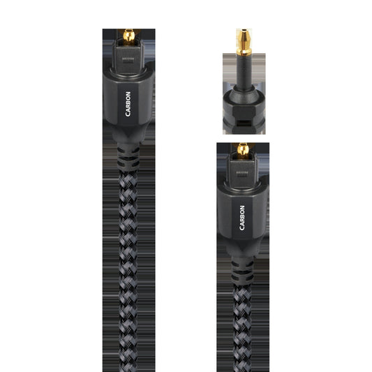 AudioQuest Carbon Optical Toslink Fiber-Optic Cable + Mini-Adaptor