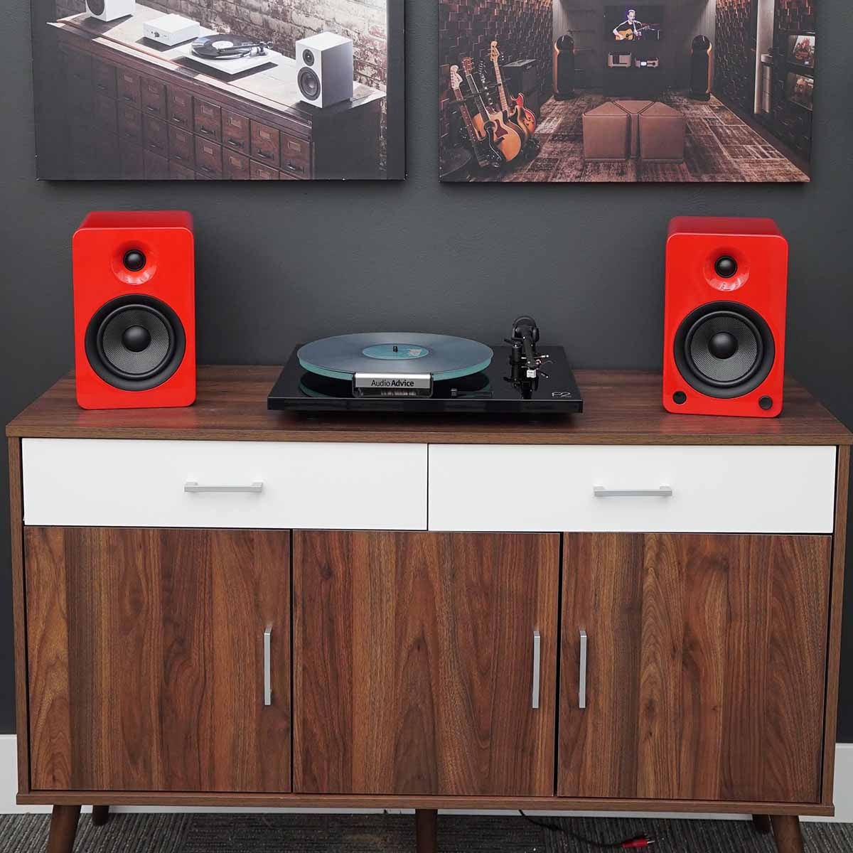 Kanto YU6 Powered Bookshelf Speakers - Pair