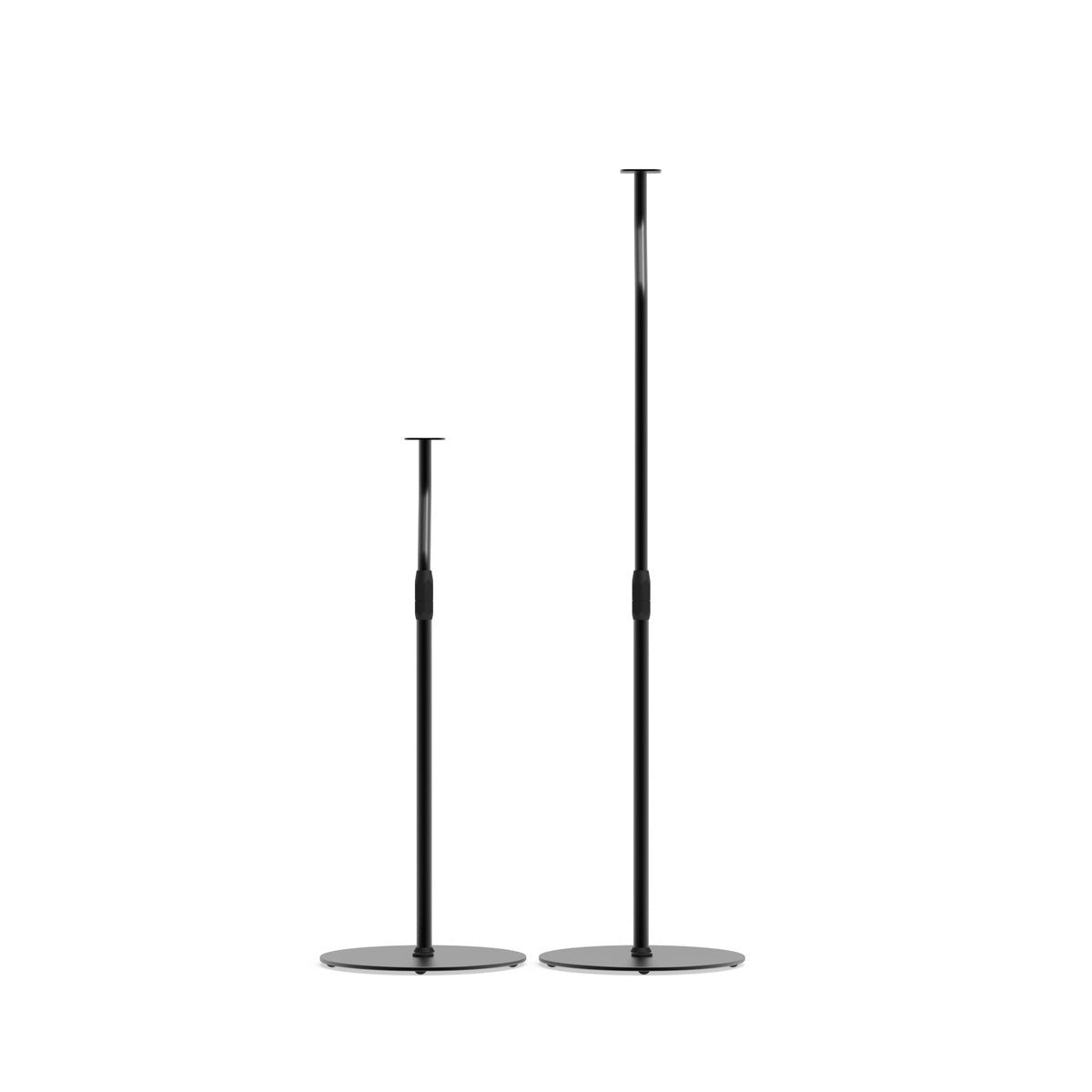 Kanto SLH Universal Height Adjustable Speaker Stands for Satellites up to 9 lbs - Black (Pair)