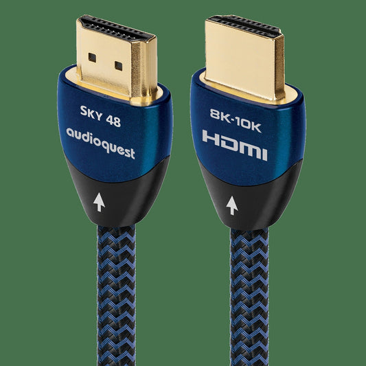 AudioQuest Sky 48 2.1 HDMI Cable - 8K/10K Ultra HD, Gaming, High-Speed, 48Gbps, HDR, eARC