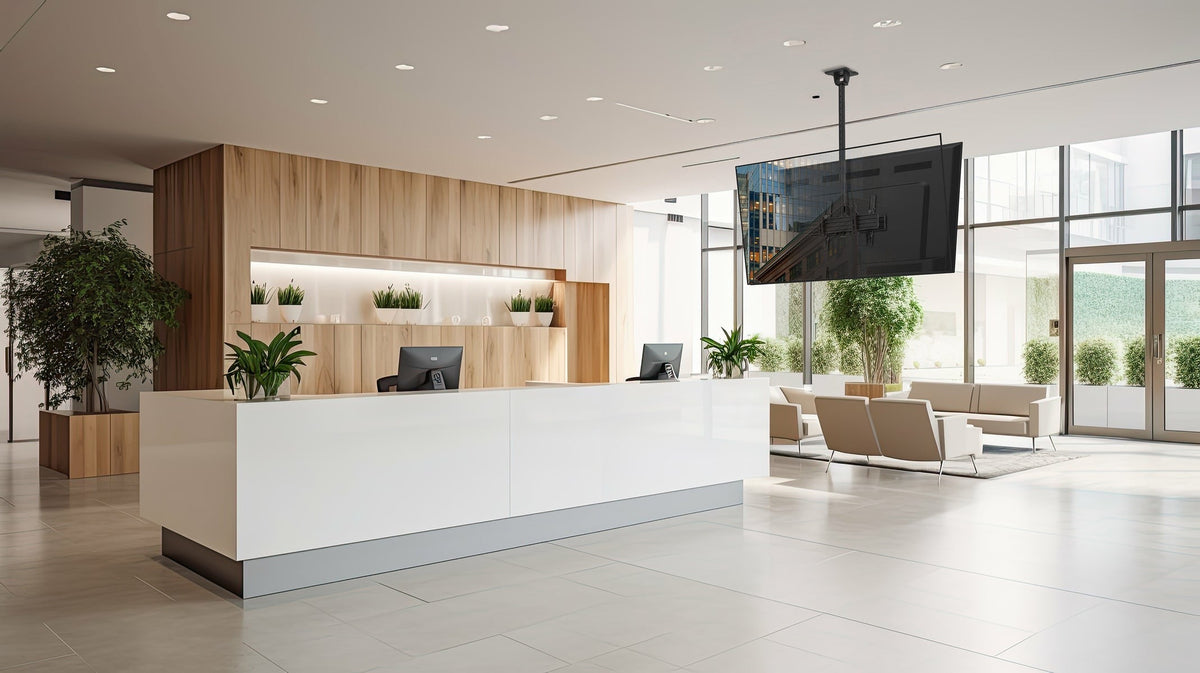 Kanto CM600BTB Back-to-Back Dual Screen TV Ceiling Mount for 40” to 80” TVs