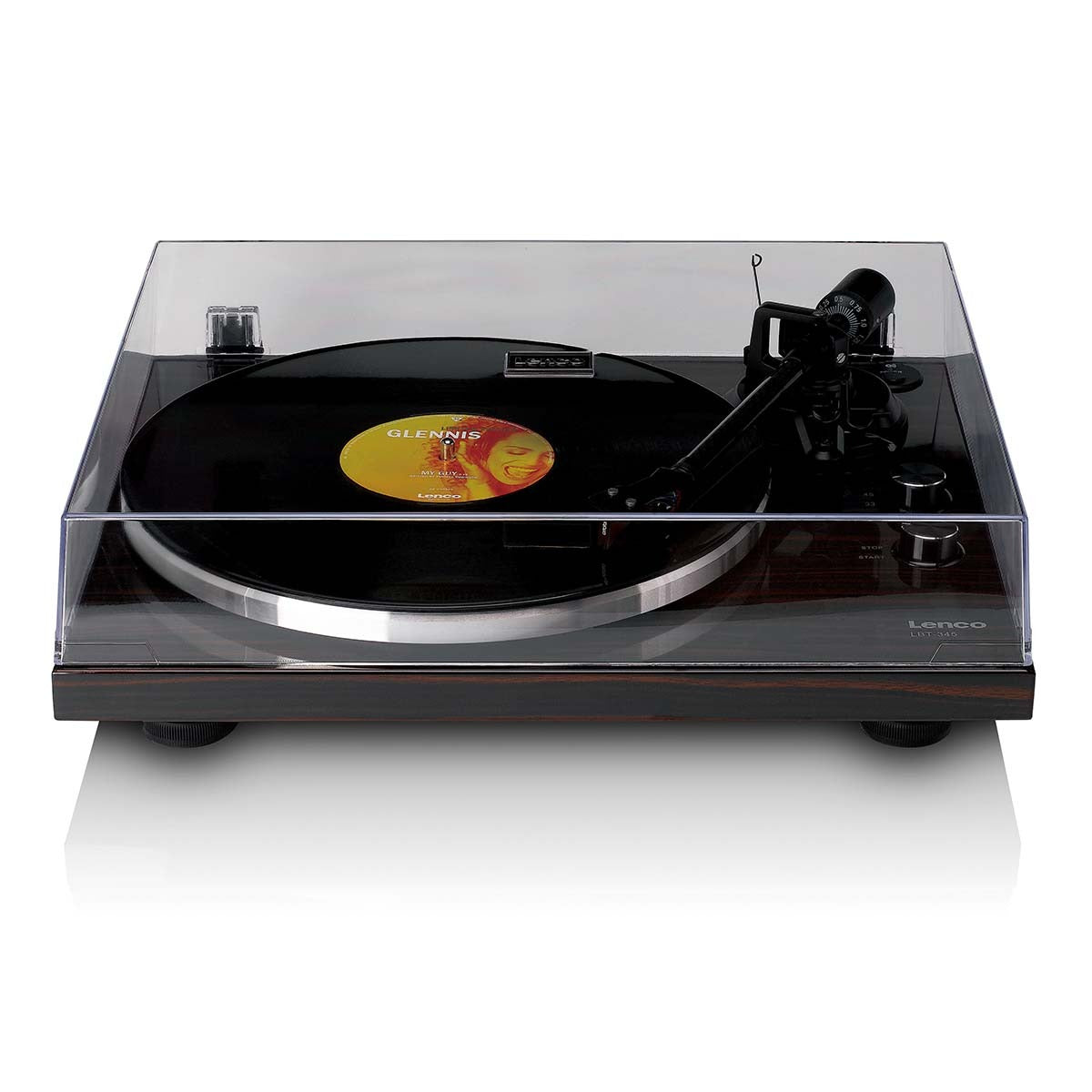 Lenco LBT-345 Bluetooth Turntable w/ Ortofon 2M Red