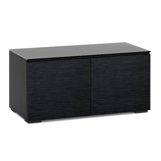 Salamander Designs Chicago 212 Twin-Width AV Cabinet - Textured Black Oak