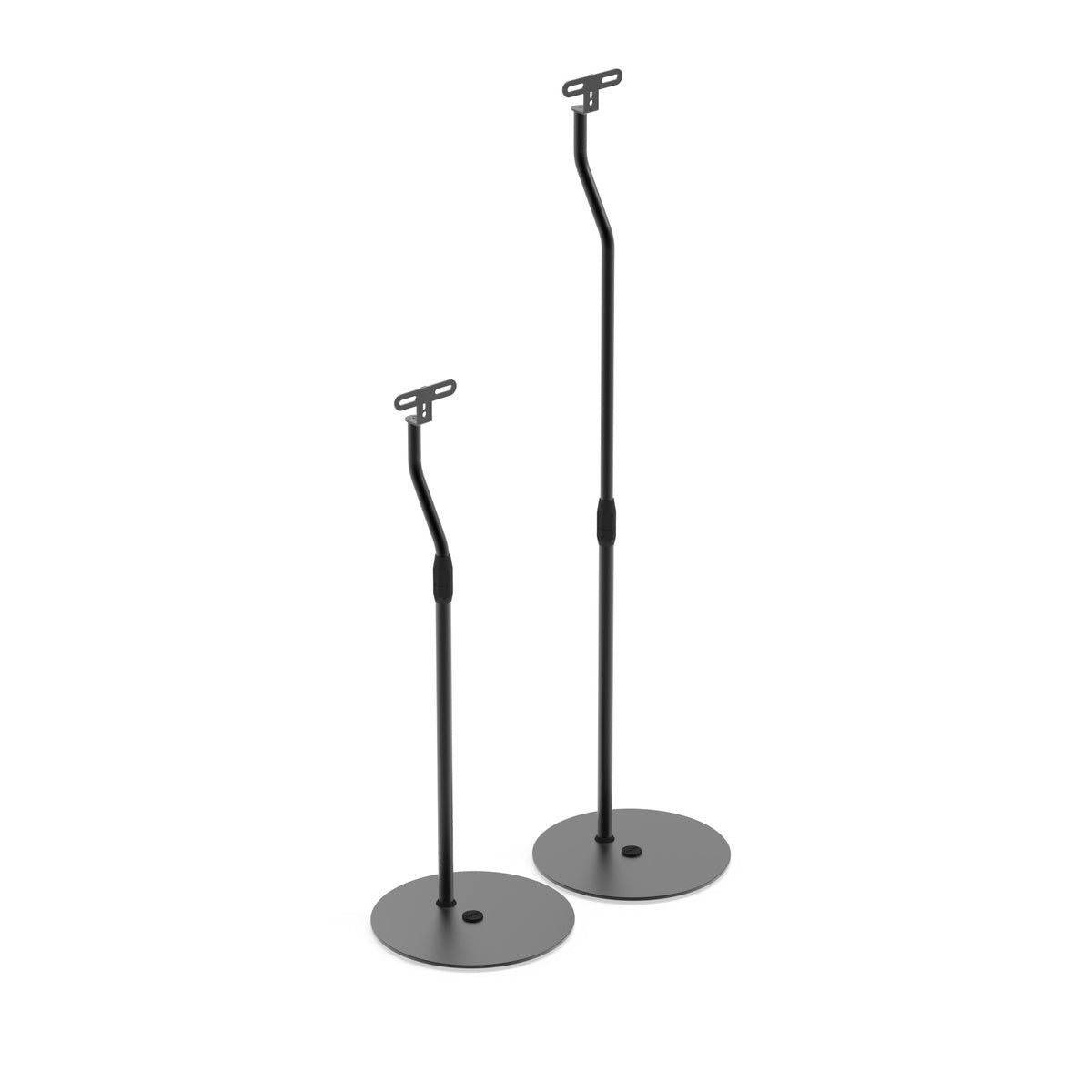 Kanto SLH Universal Height Adjustable Speaker Stands for Satellites up to 9 lbs - Black (Pair)