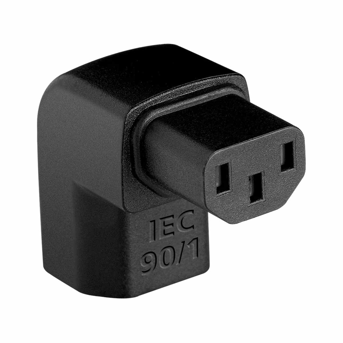 AudioQuest IEC90Ëš/1 IEC901 Female > Right-Angle Male IEC Adapter