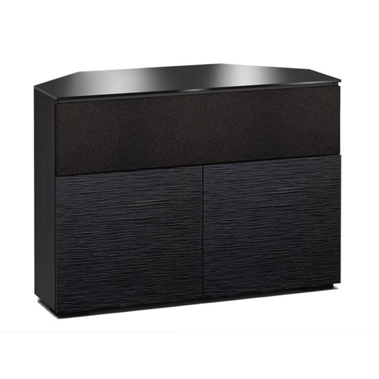 Salamander Designs Chicago 329 Twin-Width AV Cabinet w/ Center Speaker Opening Corner - Black Oak