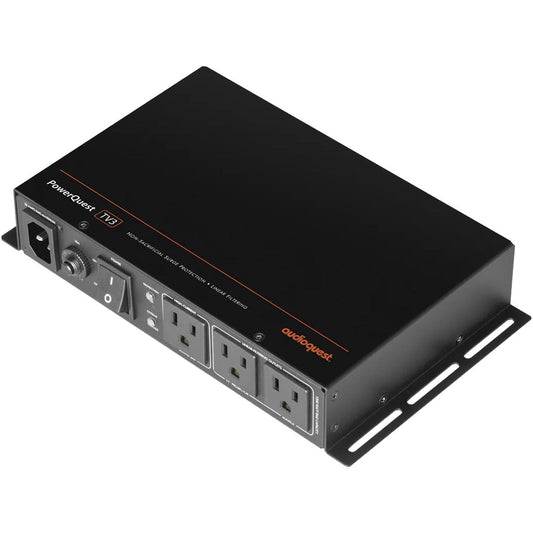AudioQuest PowerQuest TV3 - 3-Outlet Non-Sacrificial Surge Protector for Wall-Mounted TVs