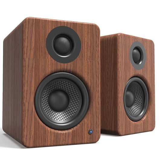 Kanto OPEN BOX YU2 Powered Desktop Speakers - Walnut - Pair - A Grade
