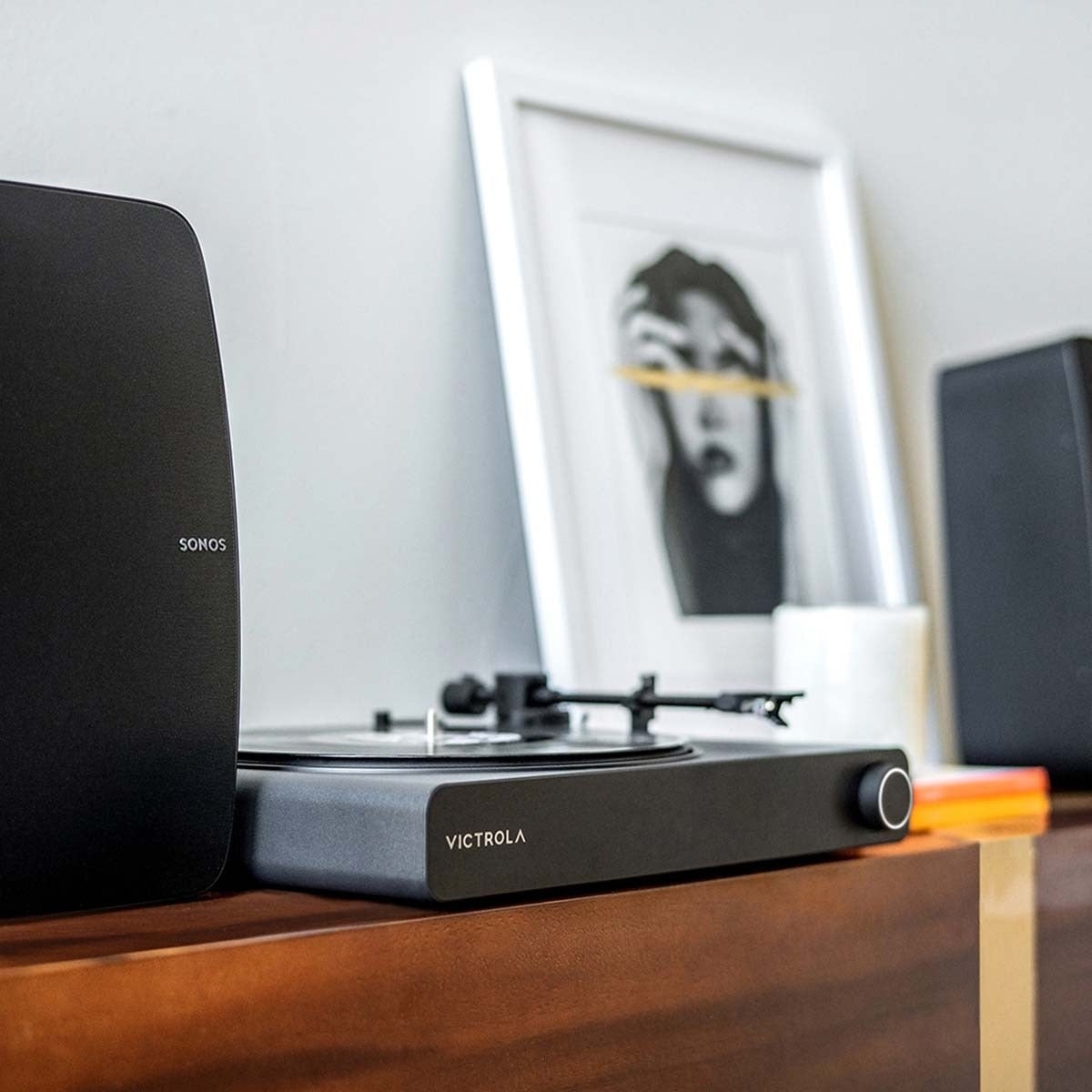 Victrola Stream Onyx Wi-Fi Streaming Turntable - Black