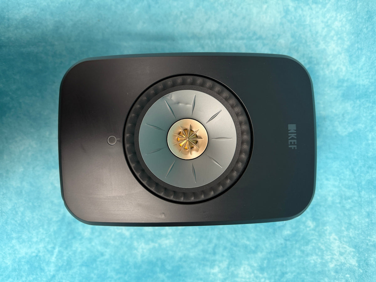 KEF OPEN BOX LSX II Wireless HiFi Speakers - Carbon Black - Pair - B Grade