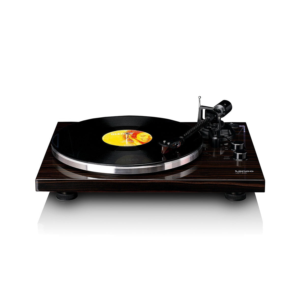 Lenco LBT-345 Bluetooth Turntable w/ Ortofon 2M Red