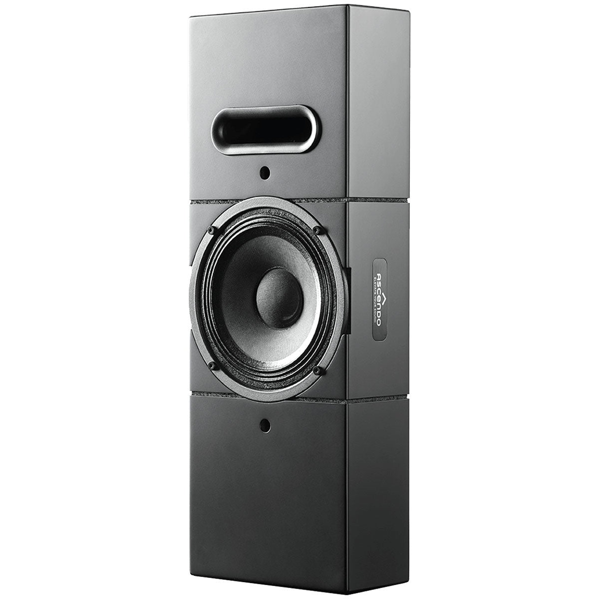Ascendo Audio The6 Passive Narrow On-Wall Loudspeaker - Black/Black Grille - Each