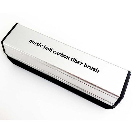 Music Hall H1 Carbon Fiber Vinyl Record Cleaning Brush with Anti-Static Fibers and Support Stand