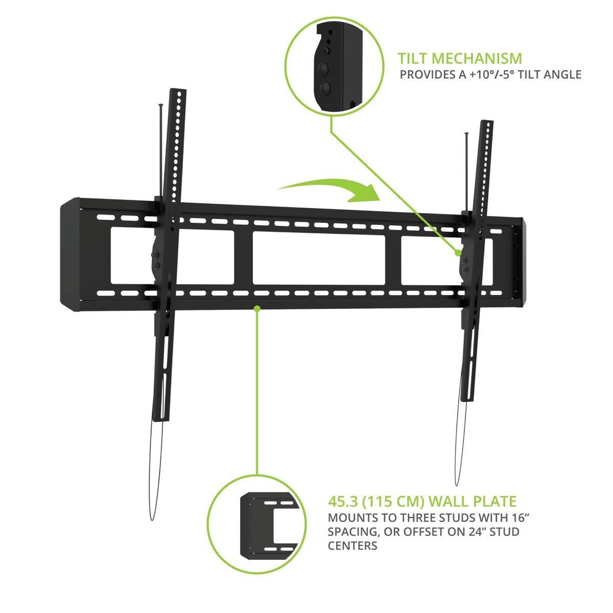 Kanto T6090 Tilting TV Wall Mount for 55" - 120" TVs