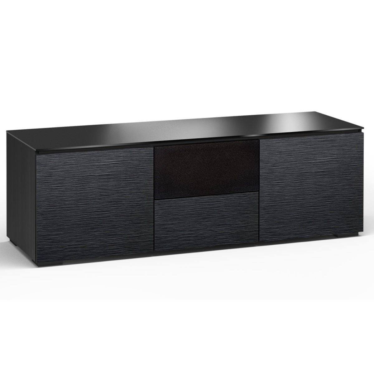 Salamander Designs Chicago 236 Triple-Width AV Cabinet w/ Center Speaker Opening - Black Oak