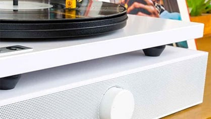 Andover Audio Spinbase Turntable Speaker System - White