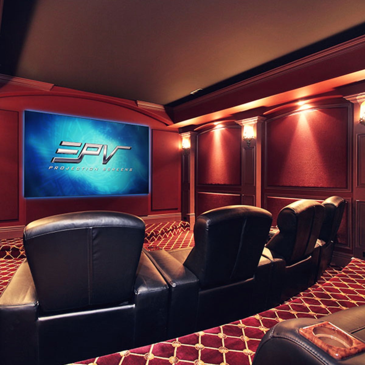 EPV Screens Prime Vision ISF eFinity Premium, Edge-Free ISF-Certified, Matte White 16:9 Projection Screen w/ LED Kit Included - 135"