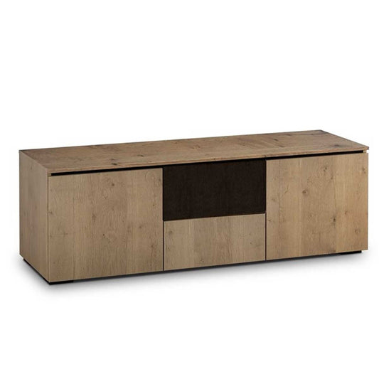 Salamander Designs Lancaster 236 Triple-Width AV Cabinet w/ Center Speaker Opening - Barnboard Oak