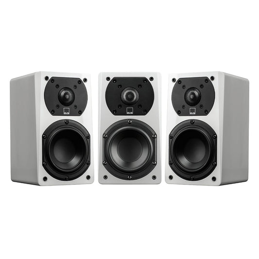 SVS OPEN BOX Prime Satellite Surround Speaker - Gloss White - Set of 3 - A Grade