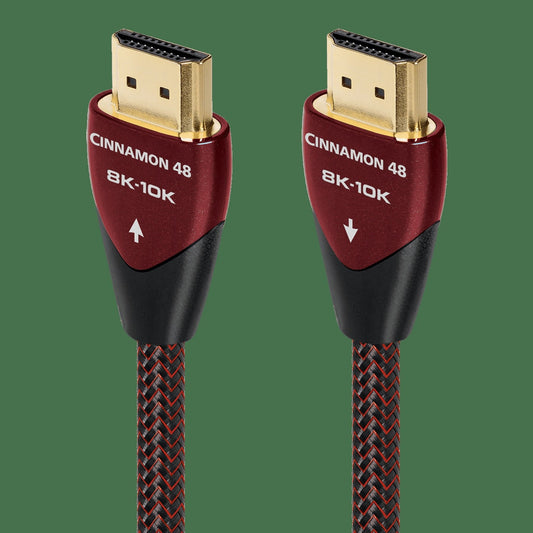 AudioQuest Cinnamon 48 i-Pack 2.1 HDMI Cable - 8K/10K Ultra HD, Gaming, High-Speed, 48Gbps, HDR, eARC - Installer 5-Pack